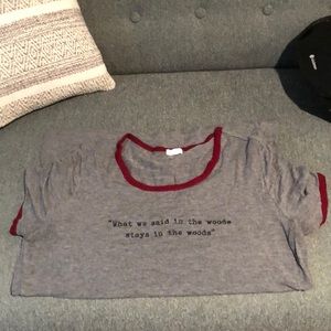 Grey graphic short sleeve t-shirt